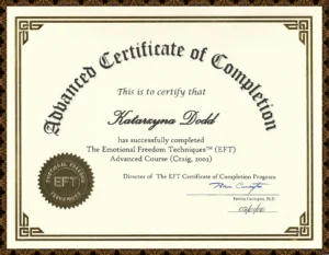 Katarzyna Dodd EFT Practitioner Advanced